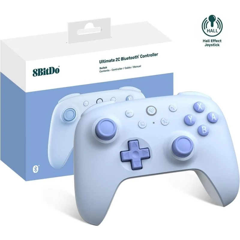8Bitdo Nintendo Switch Ultimate 2C Bluetooth Kablosuz Controller ( Mavi )
