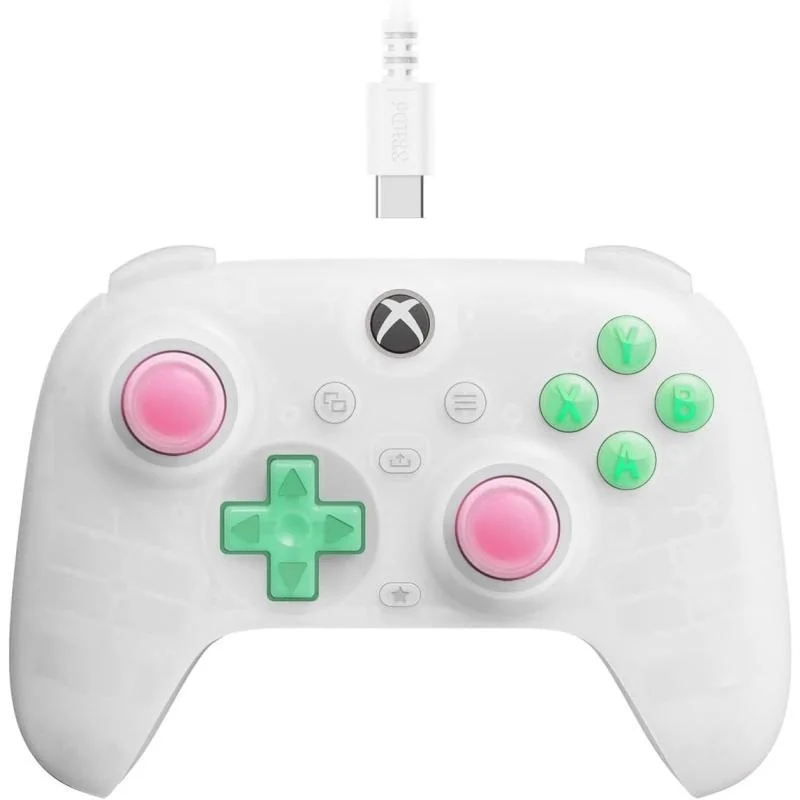 8BitDo Ultimate Mini Kablolu Hall Effect Controller Xbox Series X Series S - 0ne & Windows PC Beyaz