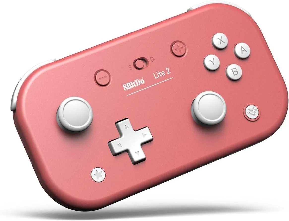 8Bitdo Lite 2 Bluetooth Gamepad Switch, Switch Lite, Android and Raspberry Pi Pembe