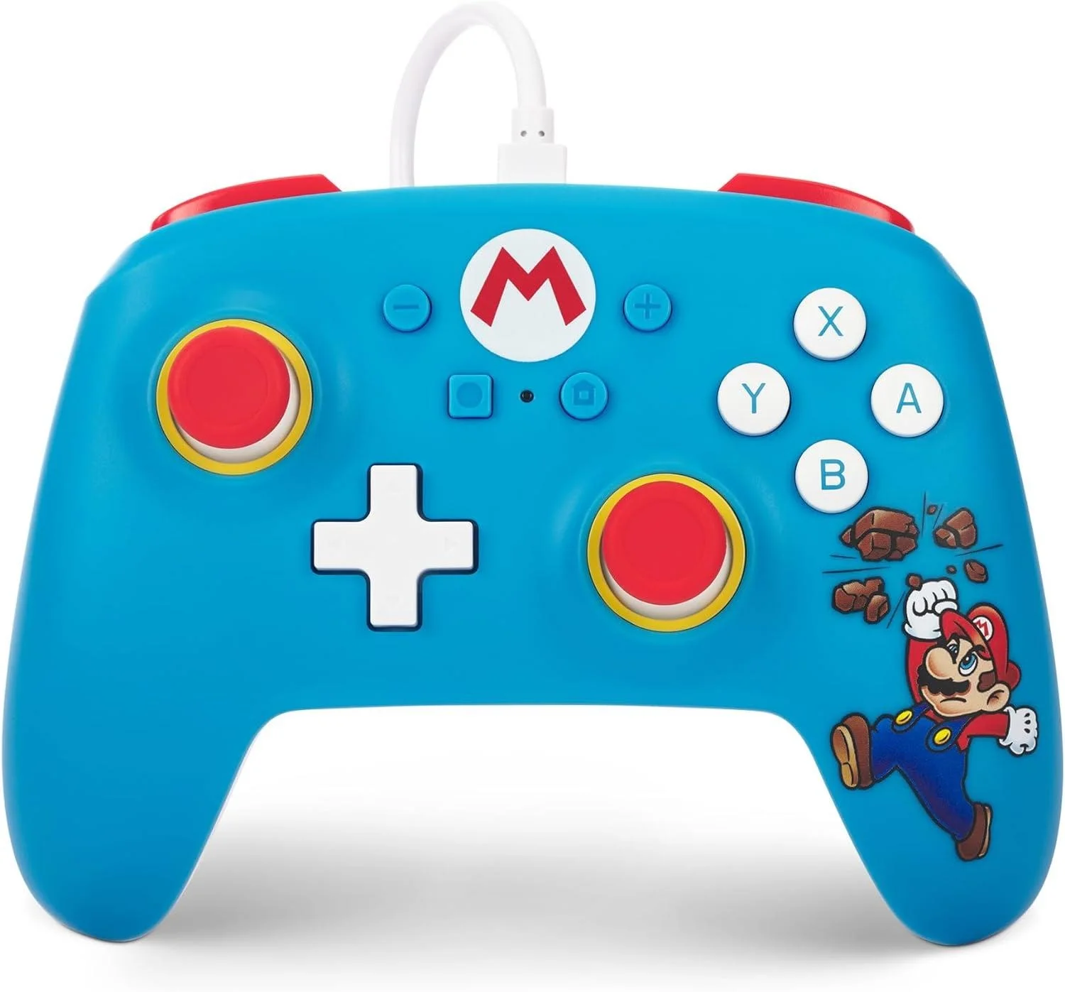 Nintendo Switch Oled Kablolu Oyun Kolu Super Mario Brick Breaker PowerA