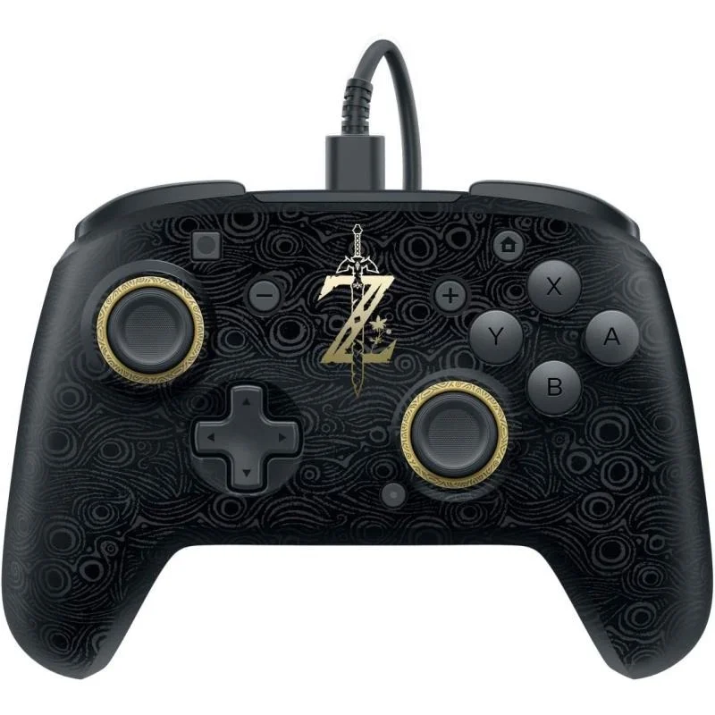 Nintendo Switch Deluxe Oyun Kolu Kablolu Faceoff Zelda Breath of the Wild Edition