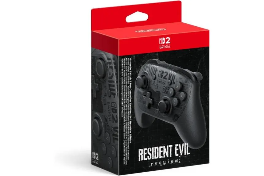 Nintendo Switch 2 Pro Controller Resident Evil Requiem Edition